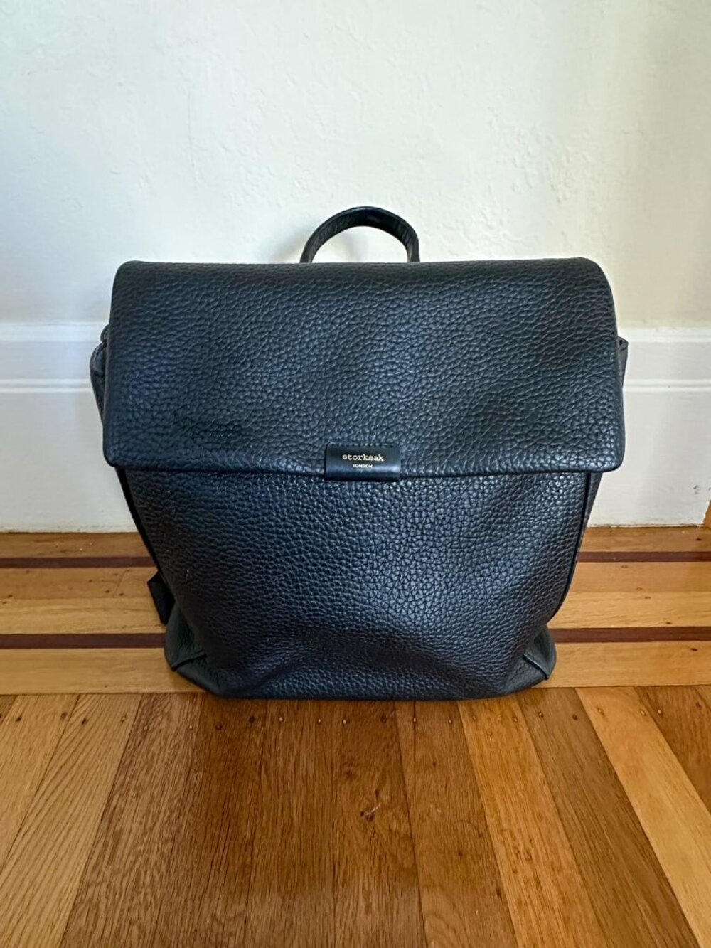 Storksak St James Leather Diaper Bag